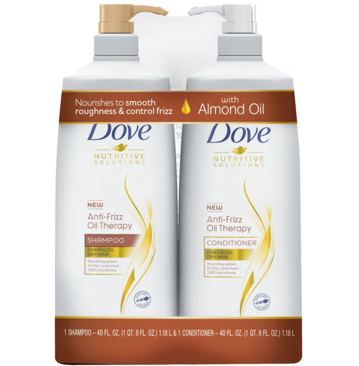 Dove Anti-Frizz Oil Therapy Shampoo & Conditioner (40 fl. oz., 2 pk.) – BHB  TRADING CORP