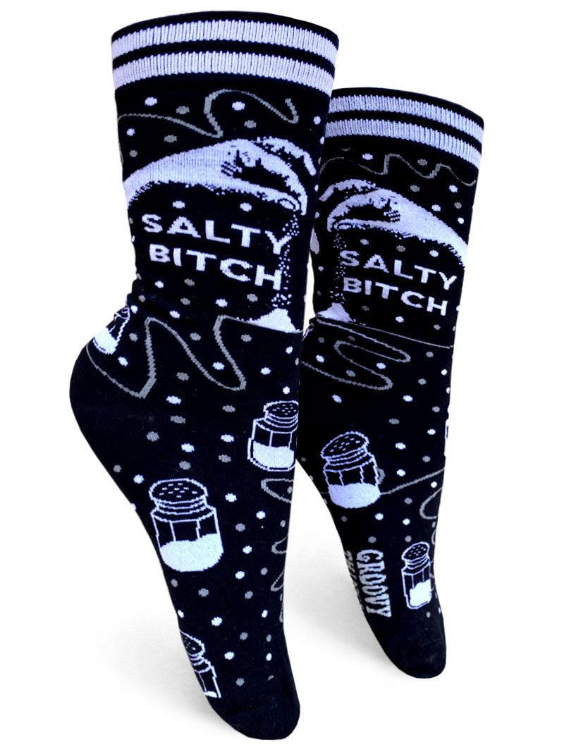 Salty Bitch Womens Crew Socks - Wholesalegroovythingscocom product image