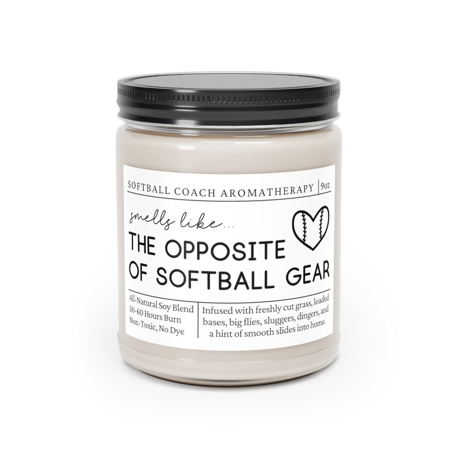 Softball Mom Candle, The Opposite of Softball Gear Smell Funny Candle - The  best gifts are made with Love