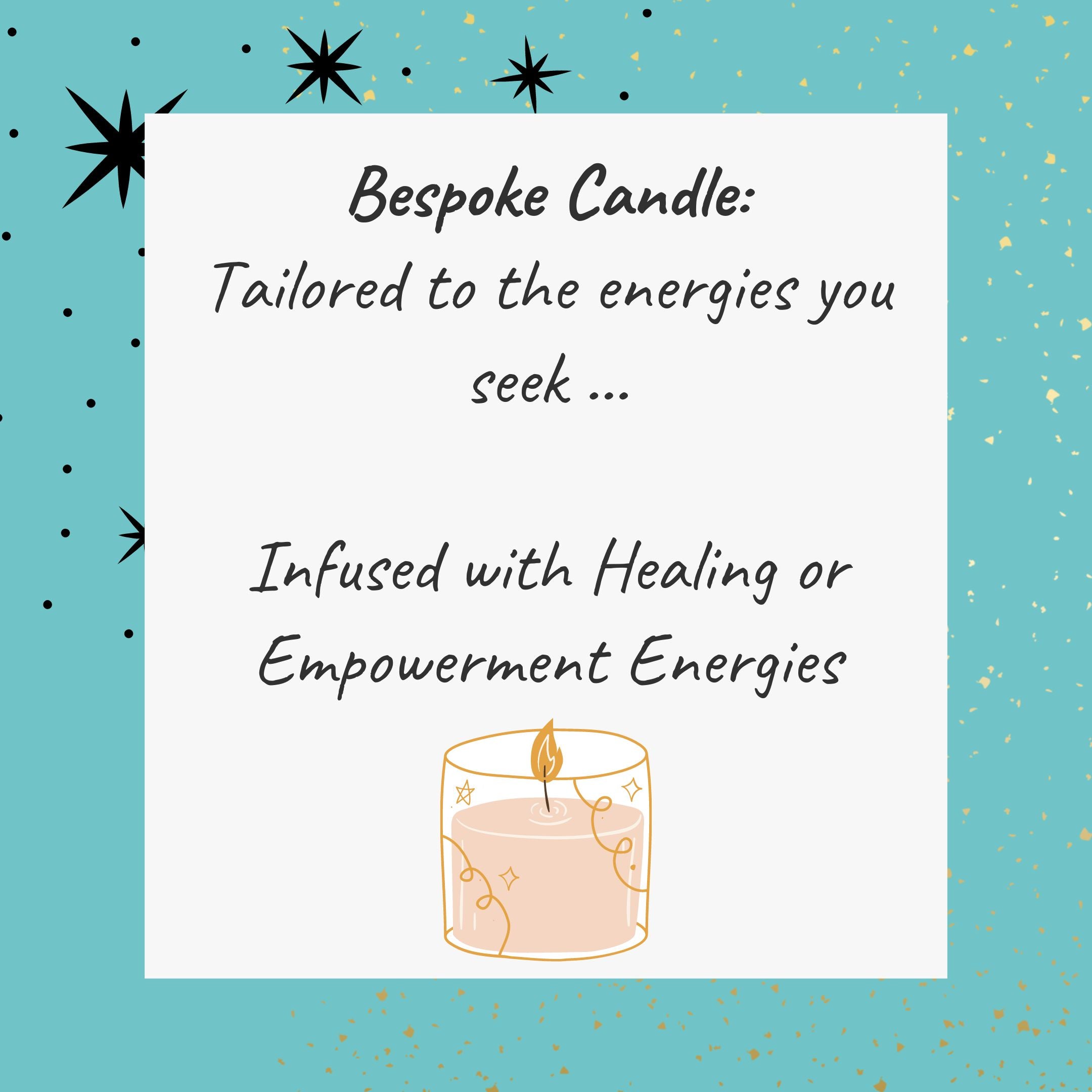 Custom Candle Made With a Magickal Empowerment or Healing Intention