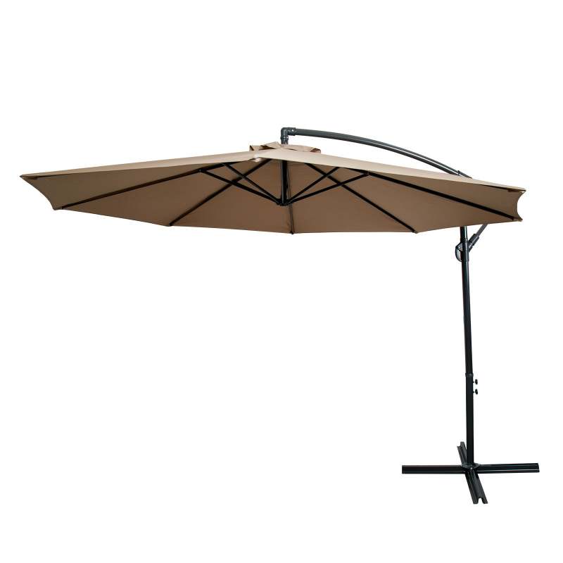 2.7m Garden Parasol With Solar Powered Led Lights - theOuterior
