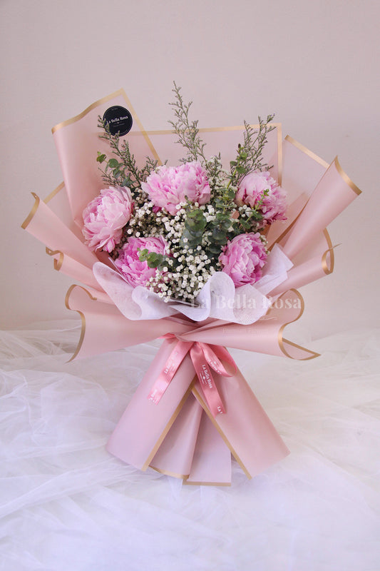 Peony Bouquet (Single Stem) – La Bella Rosa Flowers