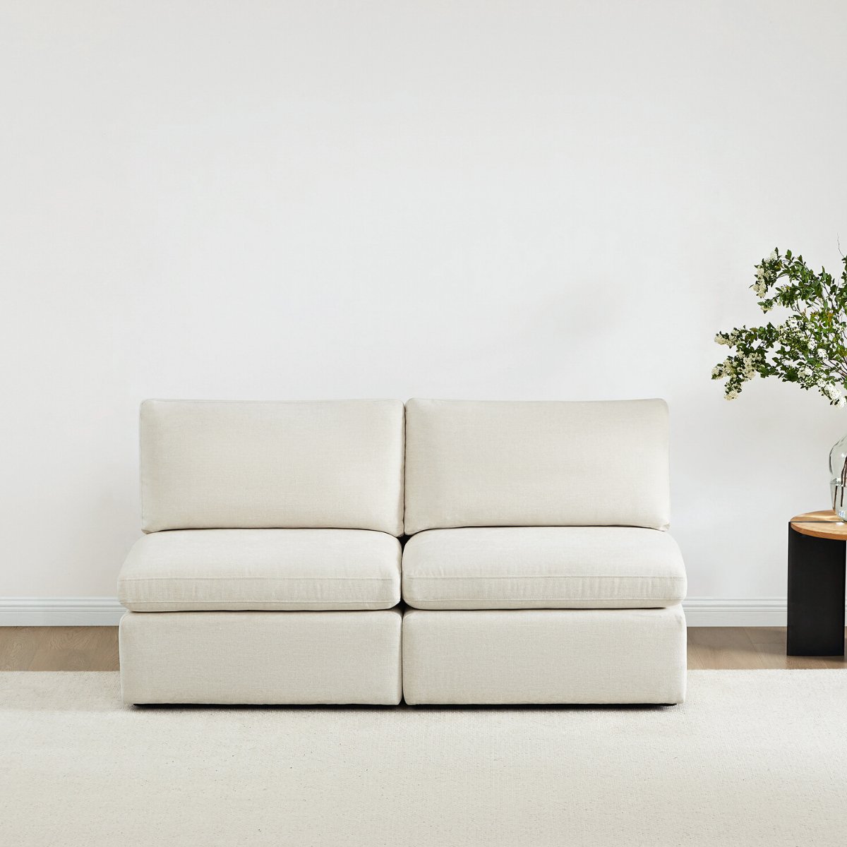 Delaney Modular Armless Chair / 2-Piece Armless Sofa