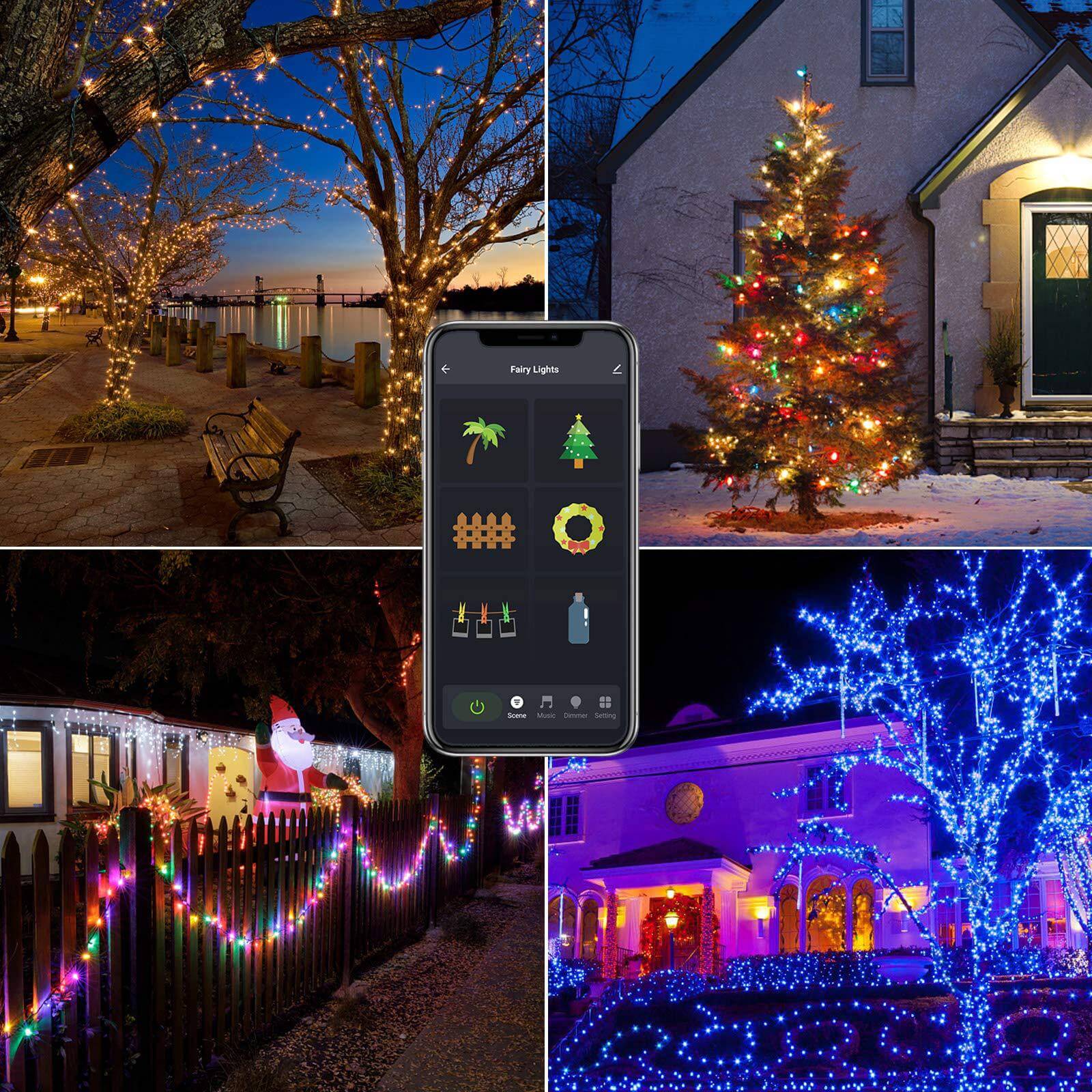 smart christmas light projector