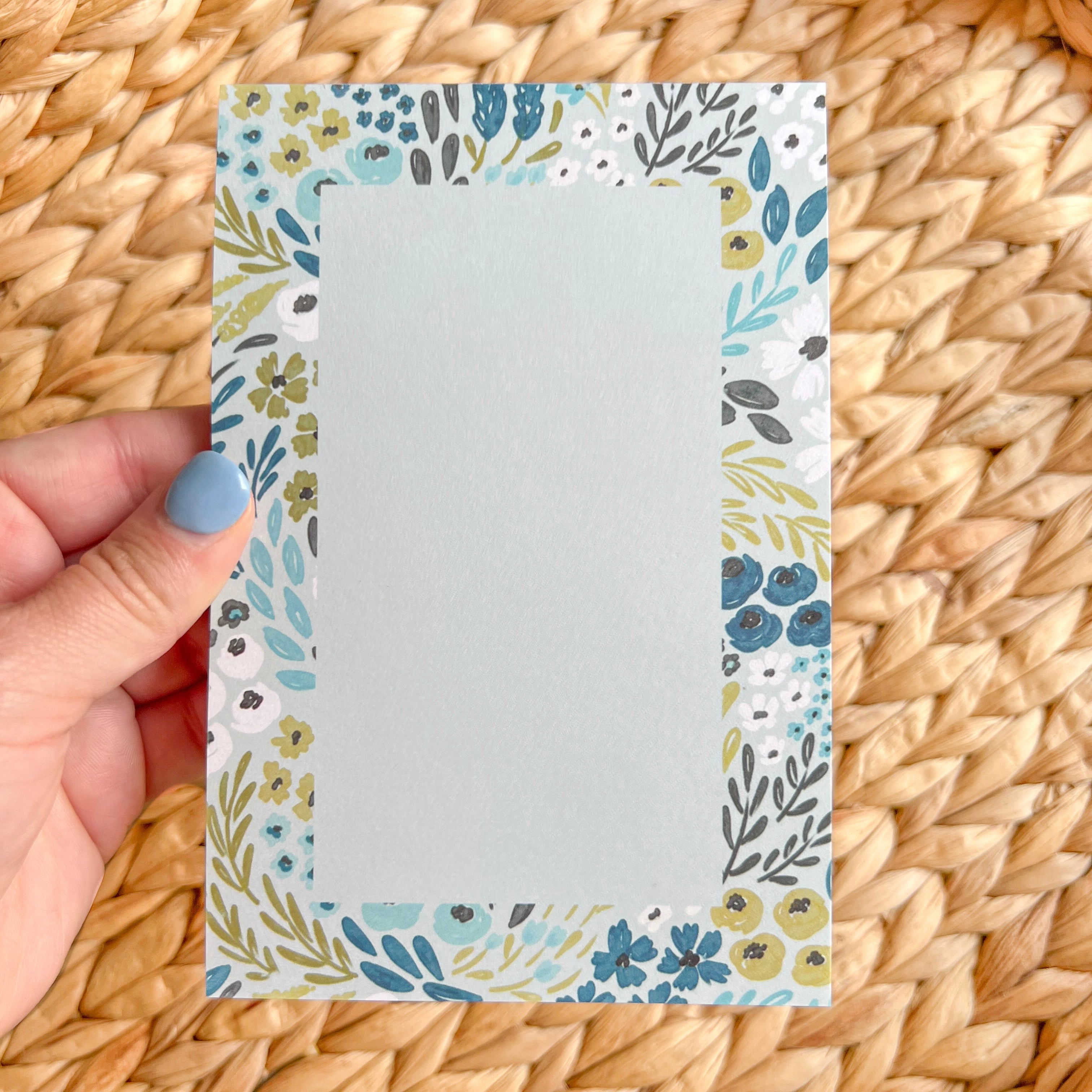 4x6 Notepad - Waterfall Floral