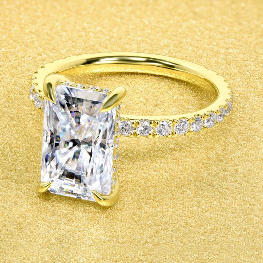 Pear Shaped Hidden Halo Pavé Diamond Engagement Ring - T. Anthony Jewelers