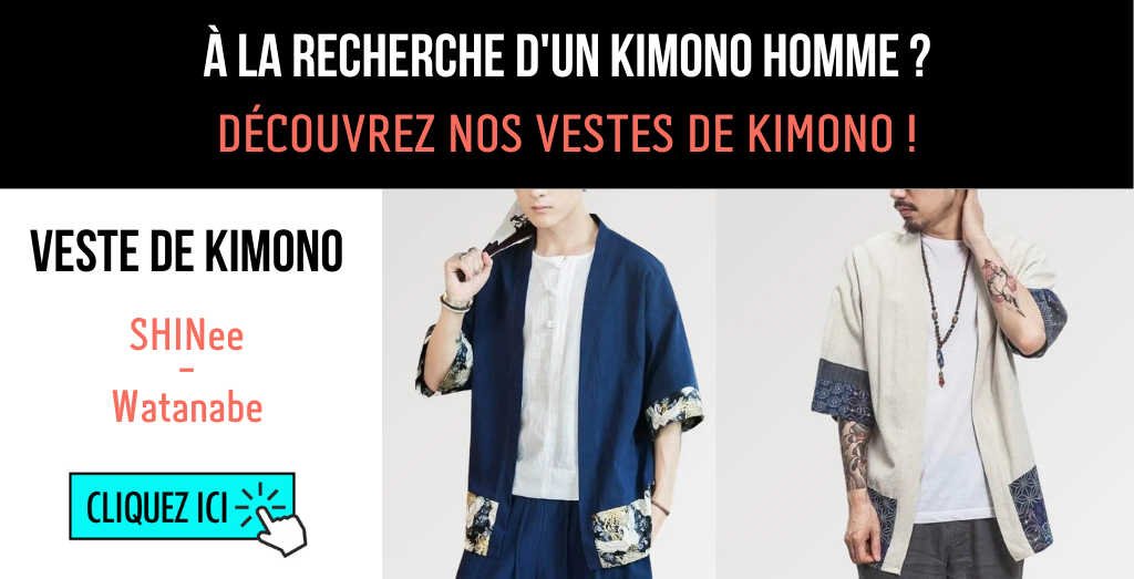 veste de kimono japonaise pour homme