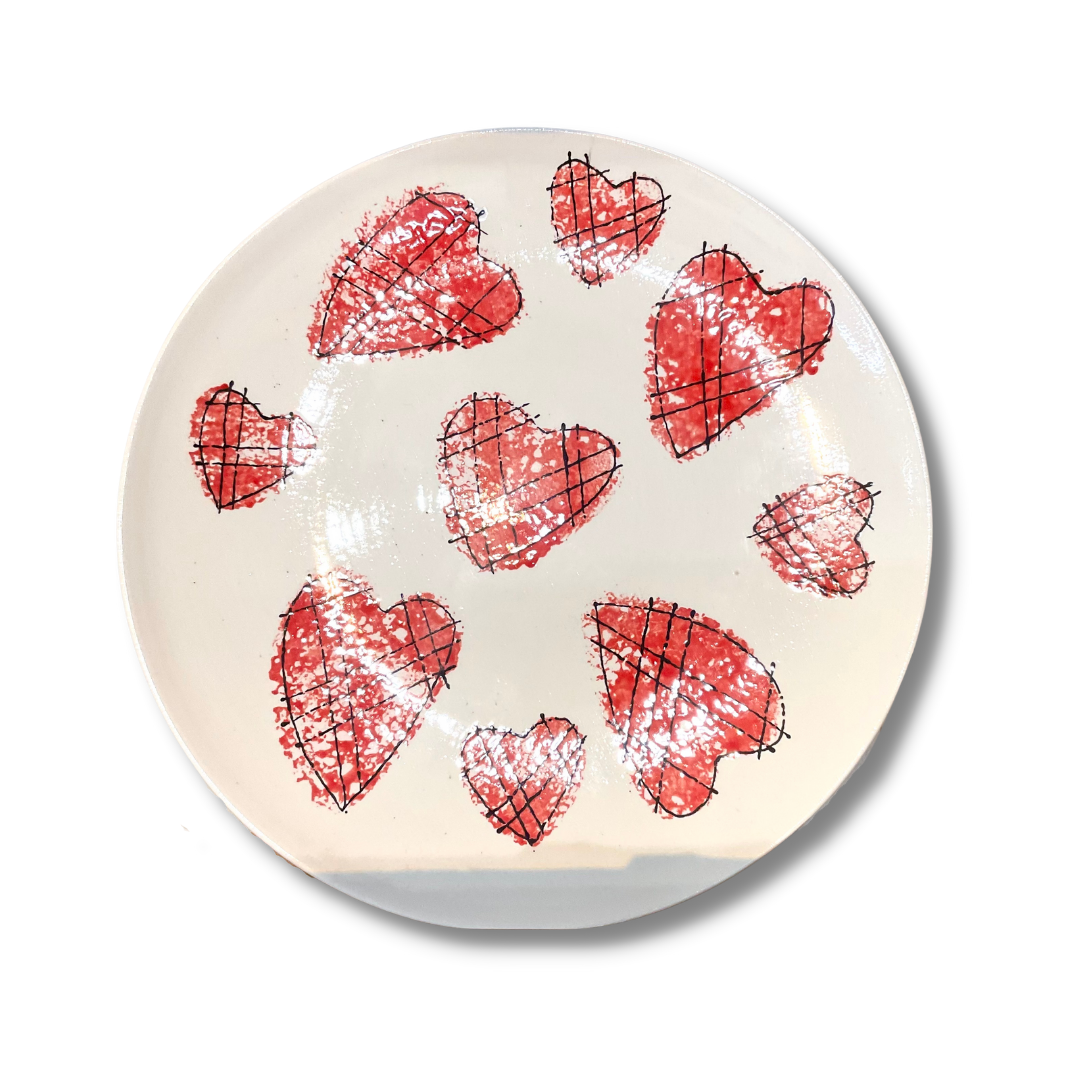 Hand Painted Medium BELLA Coupe Plate GFT