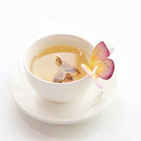 韩国 KKOKDAM 一花一茶 高级茶 - 3种蝴蝶花茶包礼盒(黄色9个装)