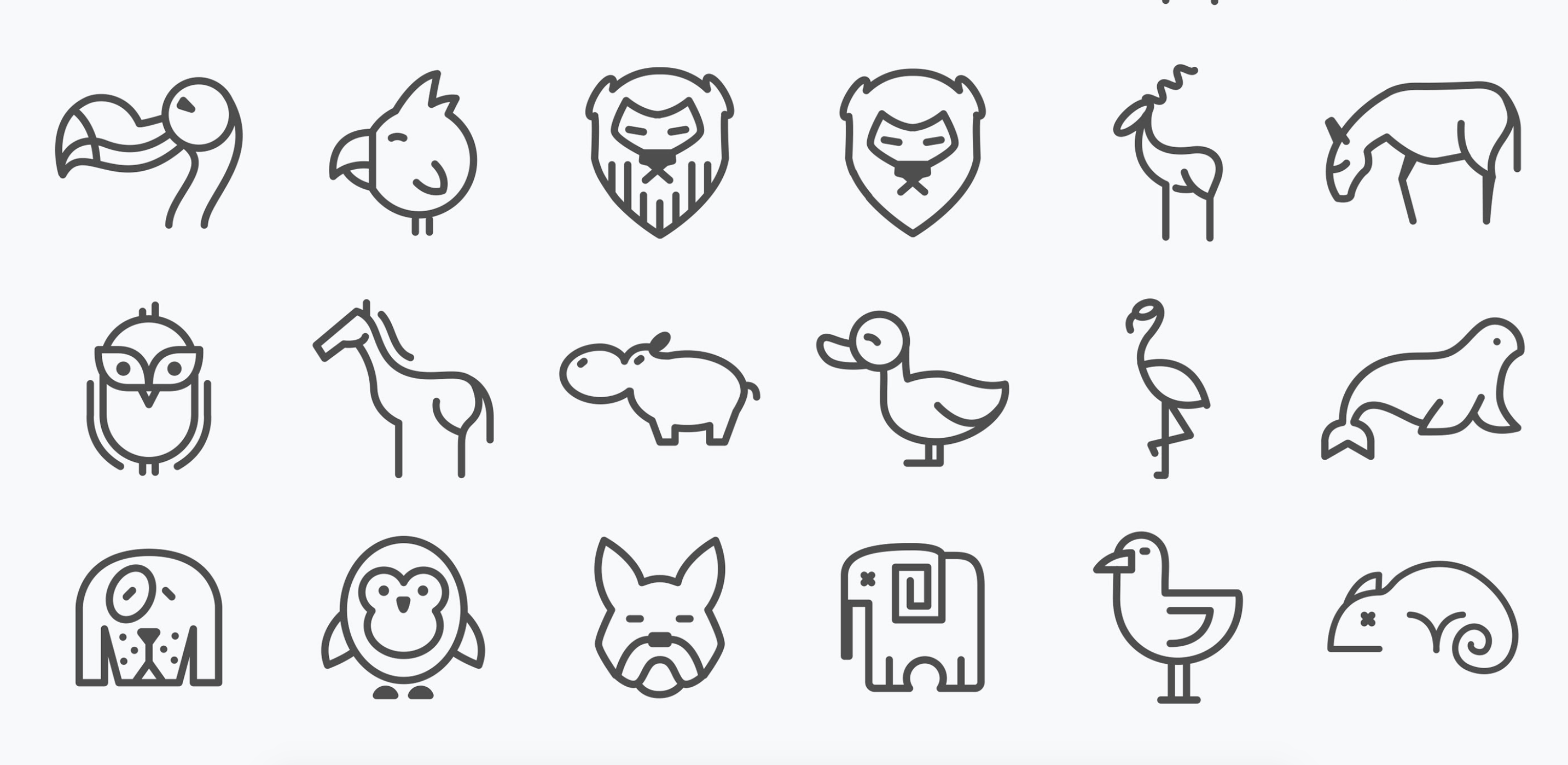 Animals Icon Set - Free Icons