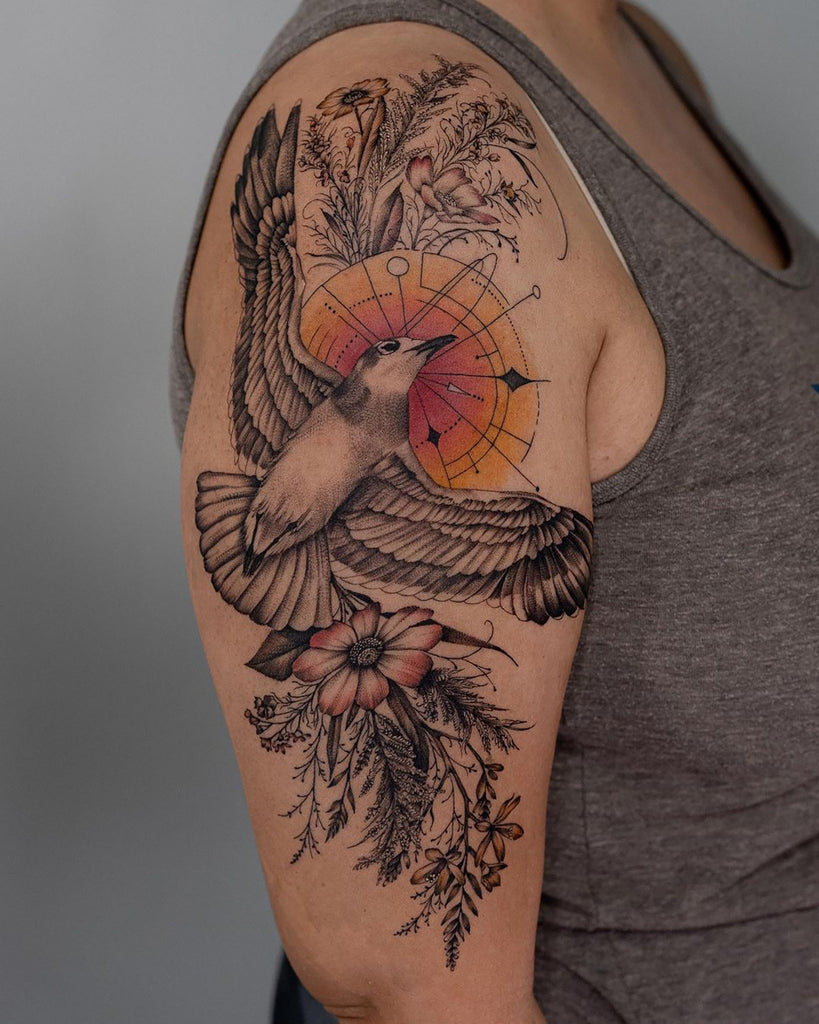 Beautiful Bird Tattoo - Tattoos Designs