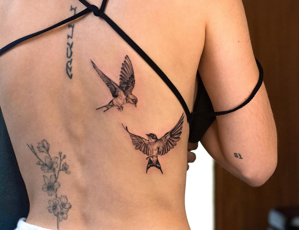Birds Flying Tattoo - Etsy