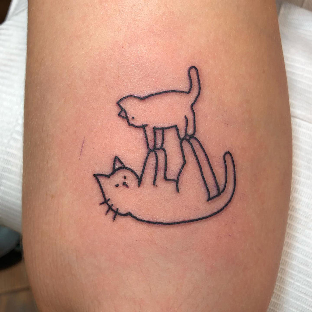Pin by Sofi on Makeup | Cute cat tattoo, Cat tattoo simple, Minimalist cat  tattoo