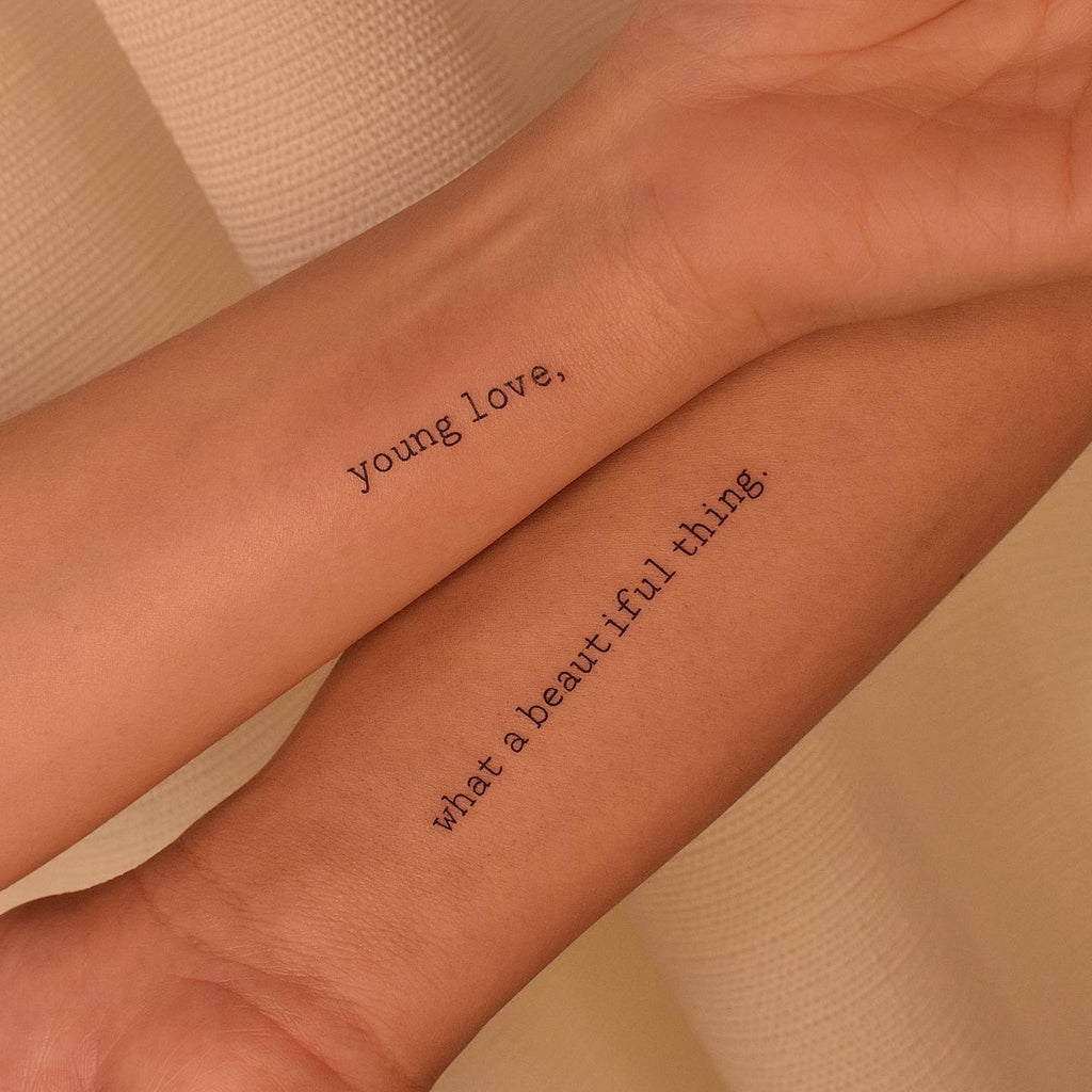 162 Matching Tattoo Design for Couple, BFFs & Sisters