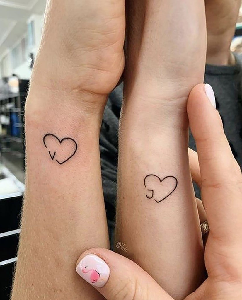 black couple small matching tattoos ideas｜TikTok Search