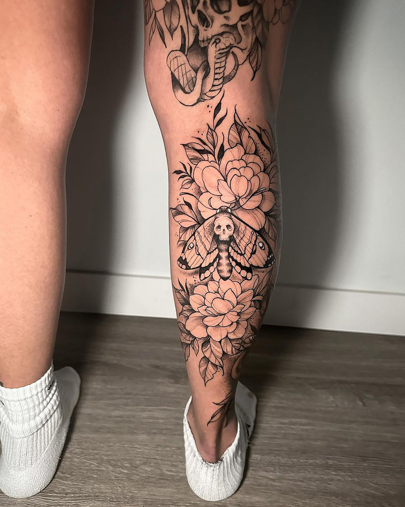 Dragon tattoo | Leg tattoos women, Calf tattoos for women, Side thigh  tattoos women