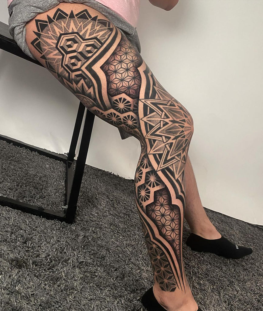 Tattoo uploaded by Tattoo Mafia Nerang • Paisley mandala leg sleeve in  progress #tattoodesign #tattoos #tattoomafia #alexdavidsontattoos #design  #instagood #instashare #instart #instaink #fkirons #xion #fkironsxion  #tattoopen #tattoo #tat #tattooshop ...