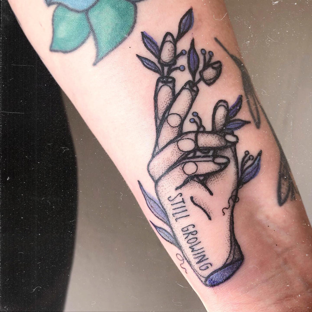 Wanderer Tattoos - Growth. Everyone has their own pace of growing. The tree  that grows too fast, probably will fall soon, as it will have weak roots.  Take time to grow your