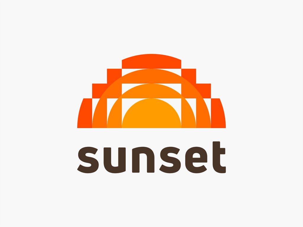 orange color logo design