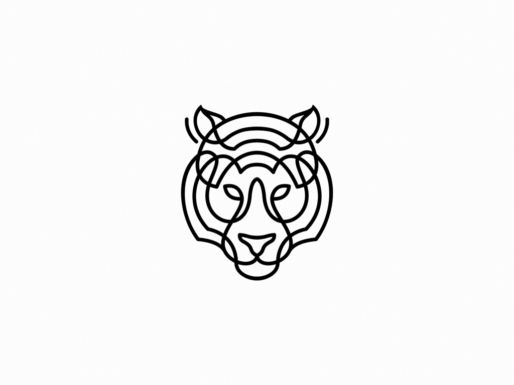 Tiger Logo by Lucian Radu on Dribbble