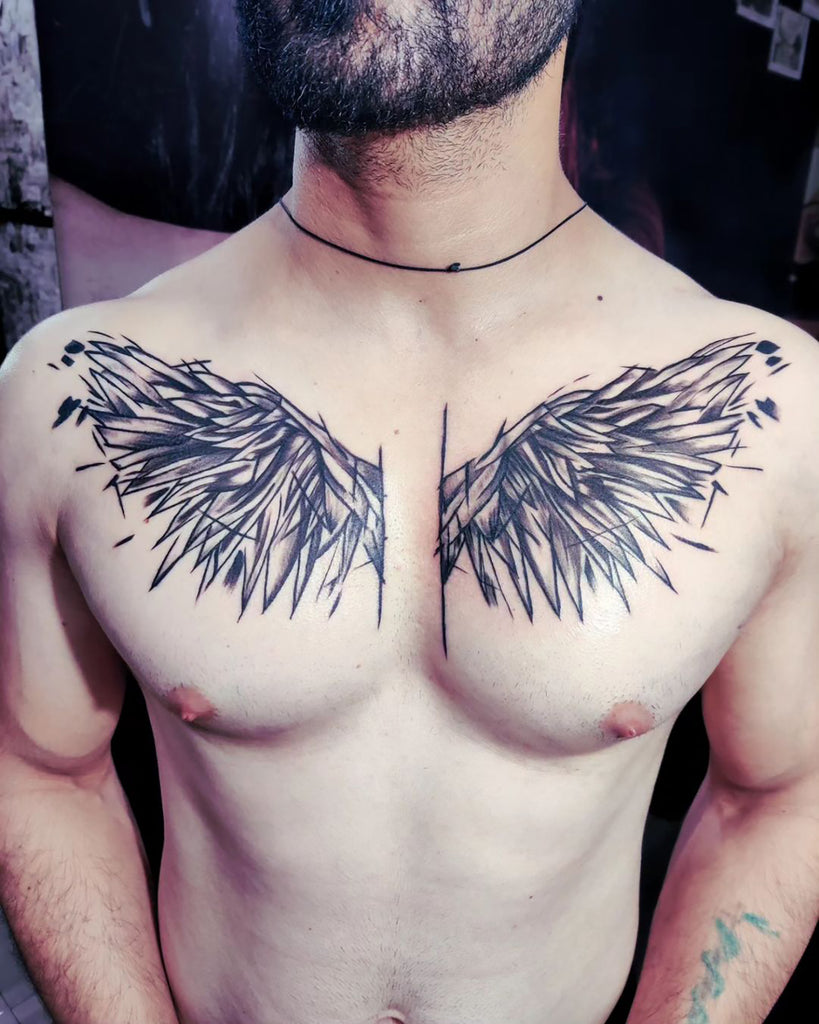 Details 179+ angel male tattoo best