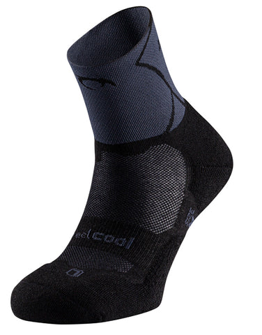 Lurbel Distance - Calcetines cortos para correr y deporte, antibacterianos,  transpirables, con acolchado y protección contra ampollas, para hombre y  mujer, color azul y gris, tamaño 39-42/ Medium : : Moda