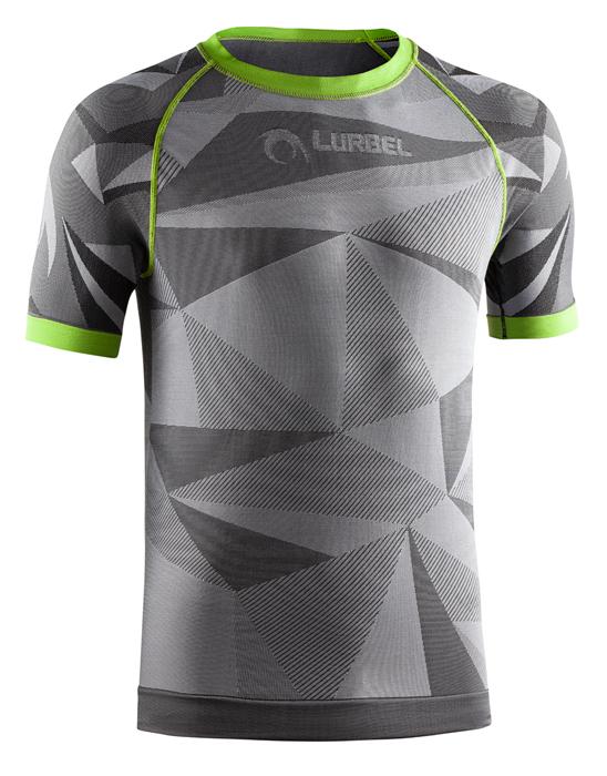 Camiseta Lurbel Samba Short Sleeves Trail Running Gris Verde - XL