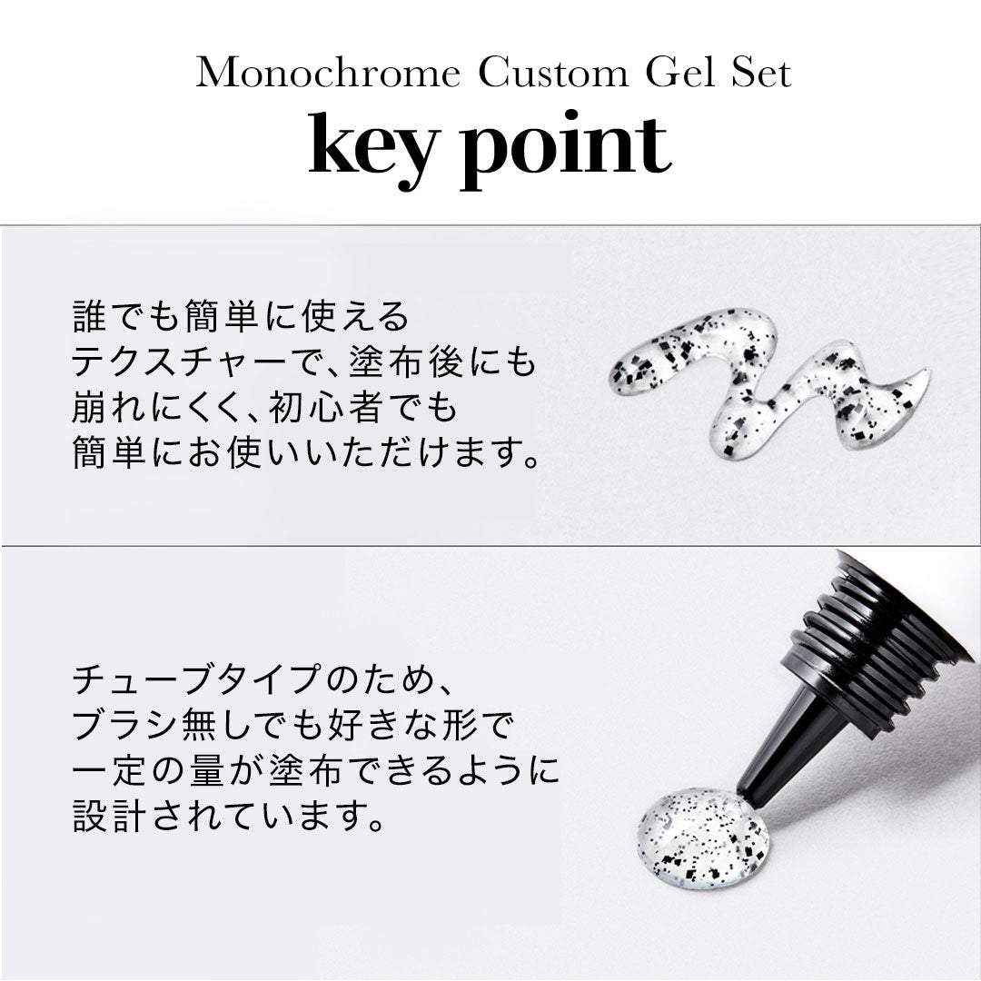 monochrome custom gel set