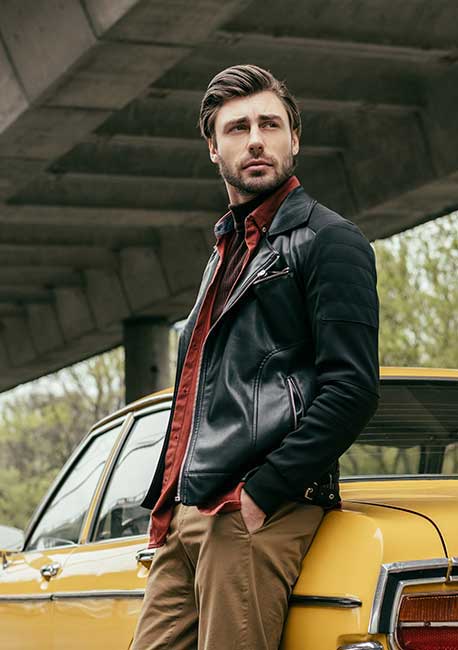 Men's Designer Leather Jackets & Mid-Layer Pieces