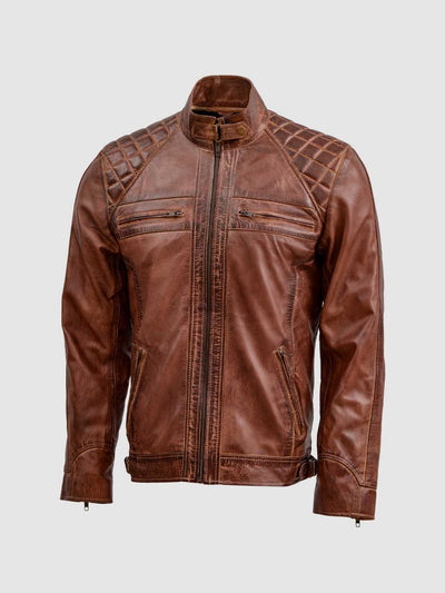 Arlenesain Crocodile Leather Brown Color Men Jacket - Jackets - AliExpress