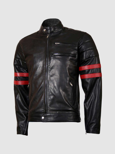 Reed Men's American Style Bomber Real Leather Jacket 4XL Black - Walmart.com