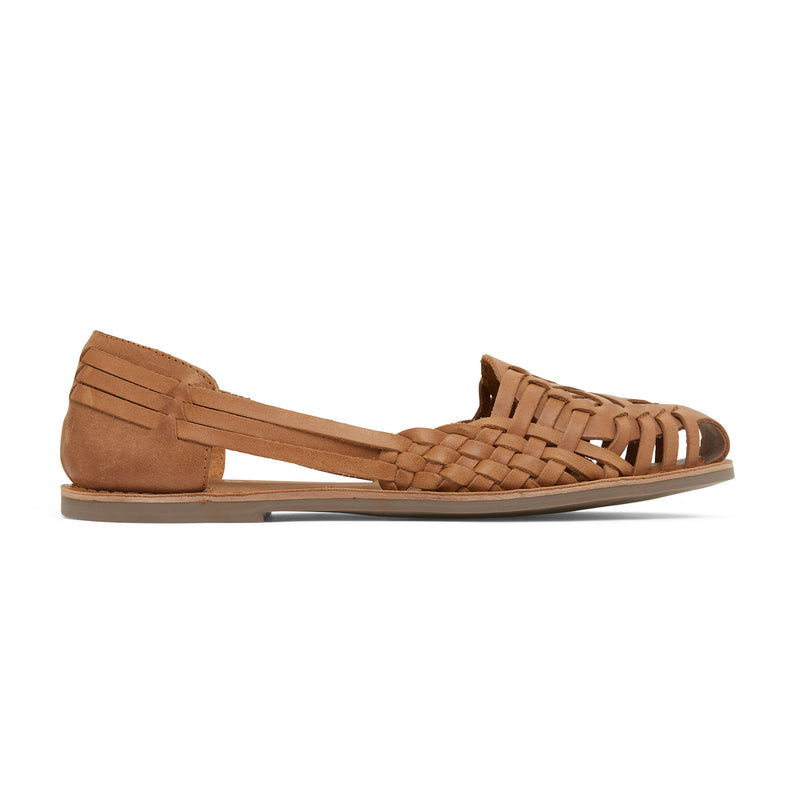 ladies woven leather sandals