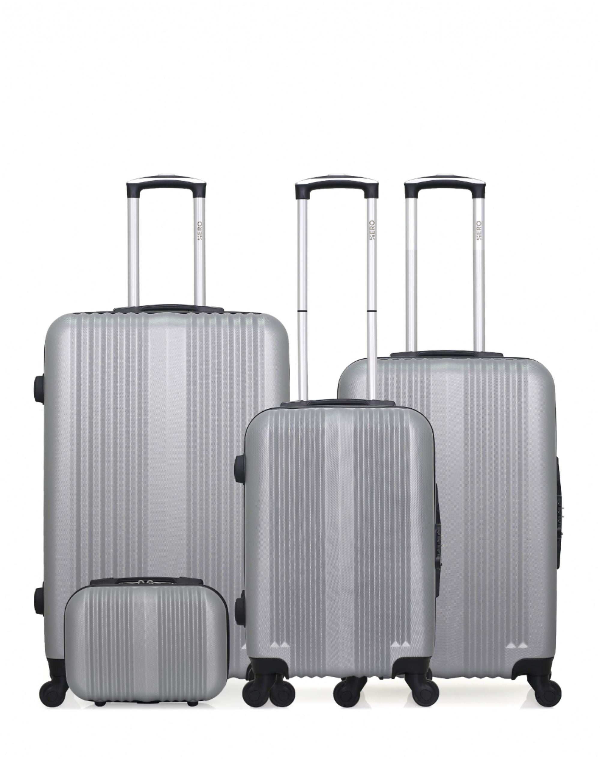 Valise cabine tissu gris chiné 32L