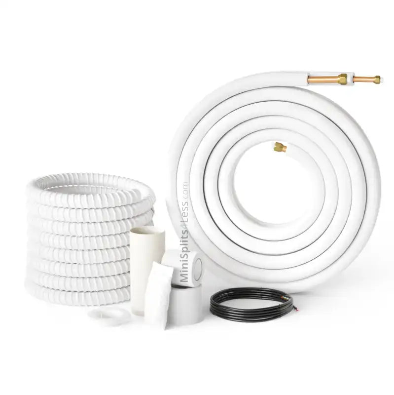 3/8"-5/8" Mini Split Installation Kit Insulated Pre-Flared 16ft/25ft/50ft with Connection Wires