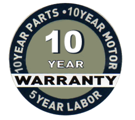 Sebo 10 Year Warranty badge