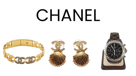 A Collage of Chanel Jewelry.