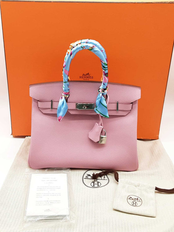 Hermes Birkin 35cm Purple Matte Amethyst Crocodile with Palladium Hardware Handbag (WWLRX) 144020004174 DO/DE