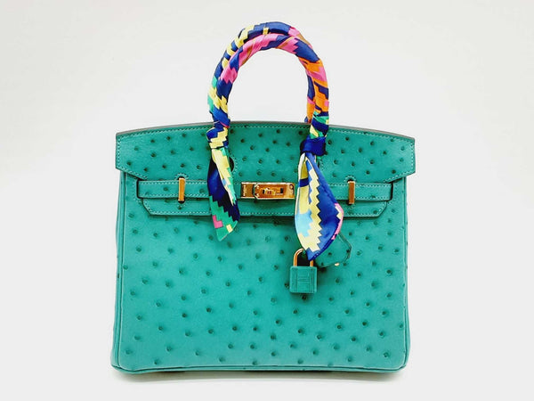 Hermes Vert Anis Ostrich Birkin With Palladium Hardware 35CM (WLXZZ) 1 –  Max Pawn