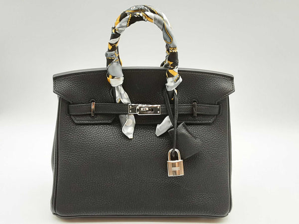 Hermes Birkin 25cm Noir Epsom Silver Hardware Handbag CBLSXZXSA 144010023402