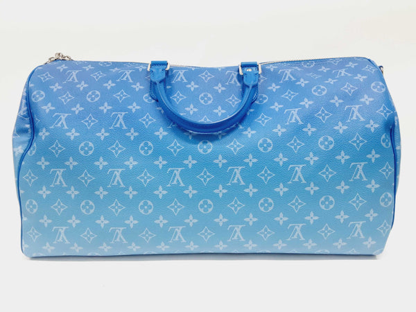 Louis Vuitton Virgil Abloh Monogram Chain Keepall Bandouliere 50 Duffle  2lm32lv