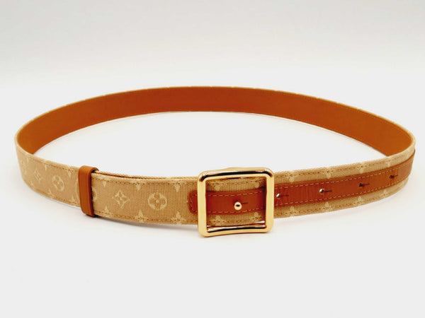 Cloth belt Louis Vuitton Brown size 90 cm in Cloth - 34461074