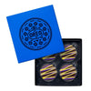 Picture of OREO Celebrations Purple & Yellow Drizzled Brown Fudge Covered Cookies