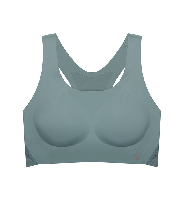 Invisi Fit granite grey push-up demi-cup bra