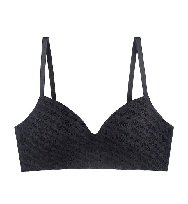 Sloggi ZERO Lacy Non-Wired Padded Bra Black