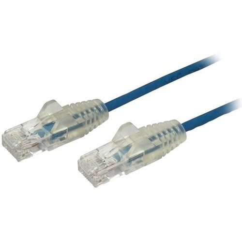 StarTech.com 10 ft CAT6 Cable - Slim CAT6 Patch Cord - Blue Snagless RJ45 Connectors - Gigabit Ethernet Cable - 28 AWG - LSZH (N6PAT10BLS) - PHALANX Solutions