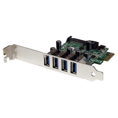 StarTech.com 4 Port PCI Express PCIe SuperSpeed USB 3.0 Controller Card Adapter with UASP - SATA Power - PHALANX Solutions