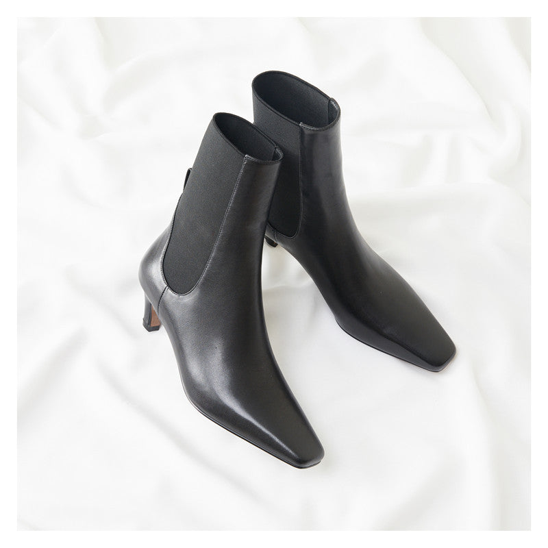 toteme mid heel boot