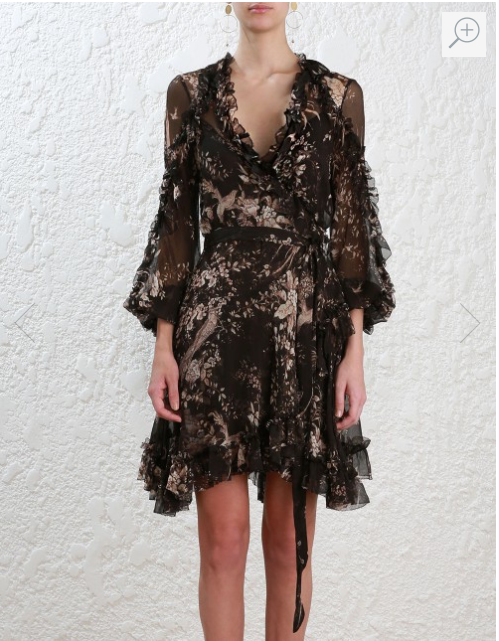 zimmermann maples wrap dress