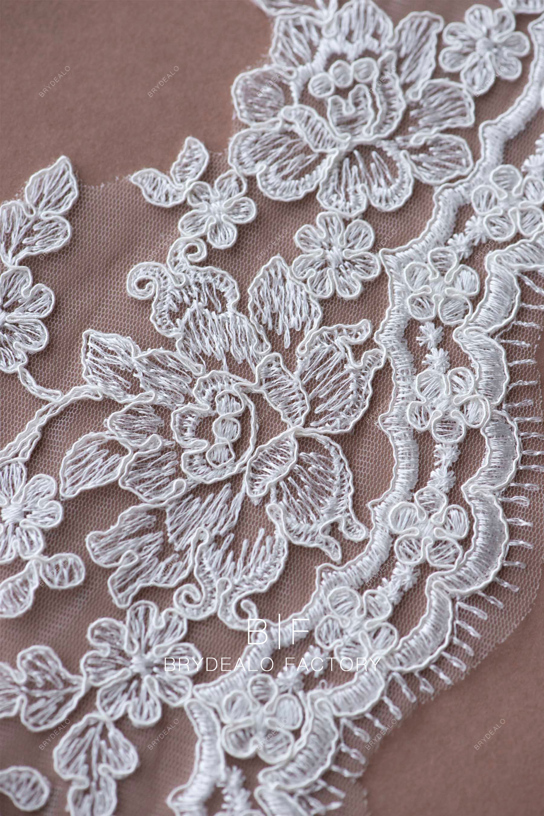 Lily 1-3/4 inches White Brown Black Venice Lace Trim Sewing Notions By Yard