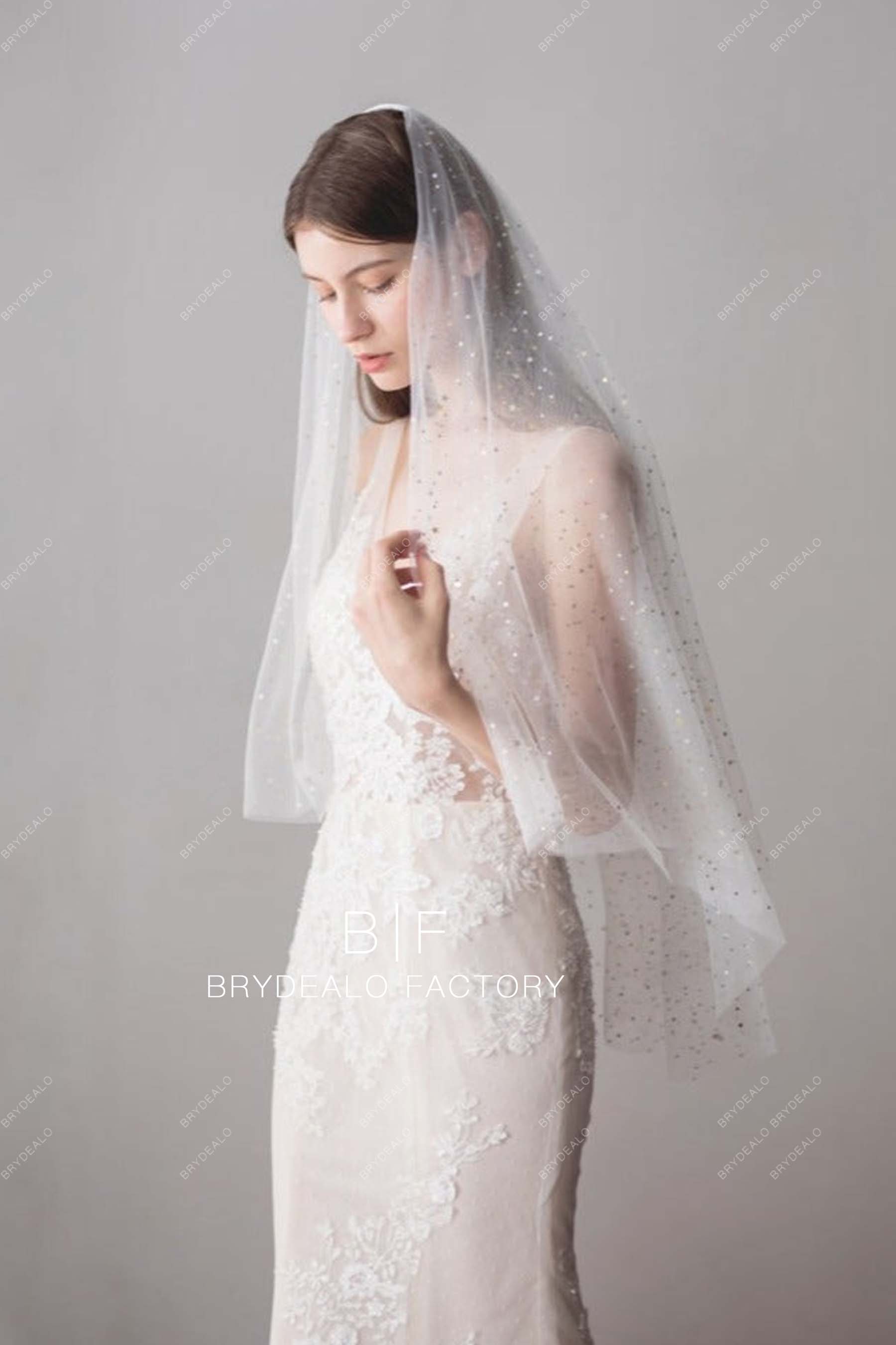 GALAXY  Bridal Veil with Sparkle – Noon on the Moon